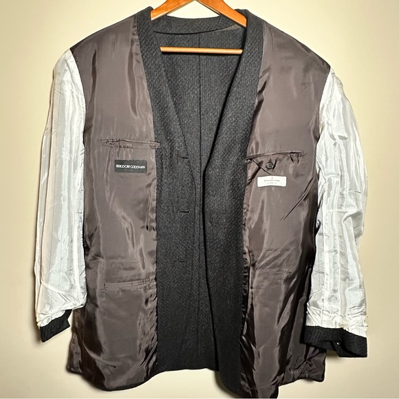 Bergdorf Goodman by Ermenegildo Zegna Soft Cashmere Silk Tweed Sport Coat 54R - Picture 3 of 12